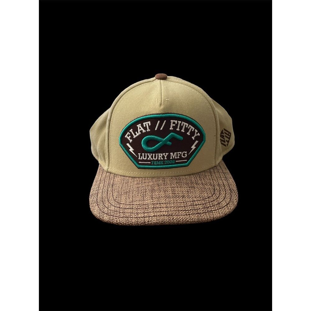 Flat Fitty Y2K Trucker Hat Lightning Tweed Cap Headwear Hip Hop Snap Back